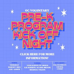 OC Voluntary Pre-K Program Kick-Off Night!